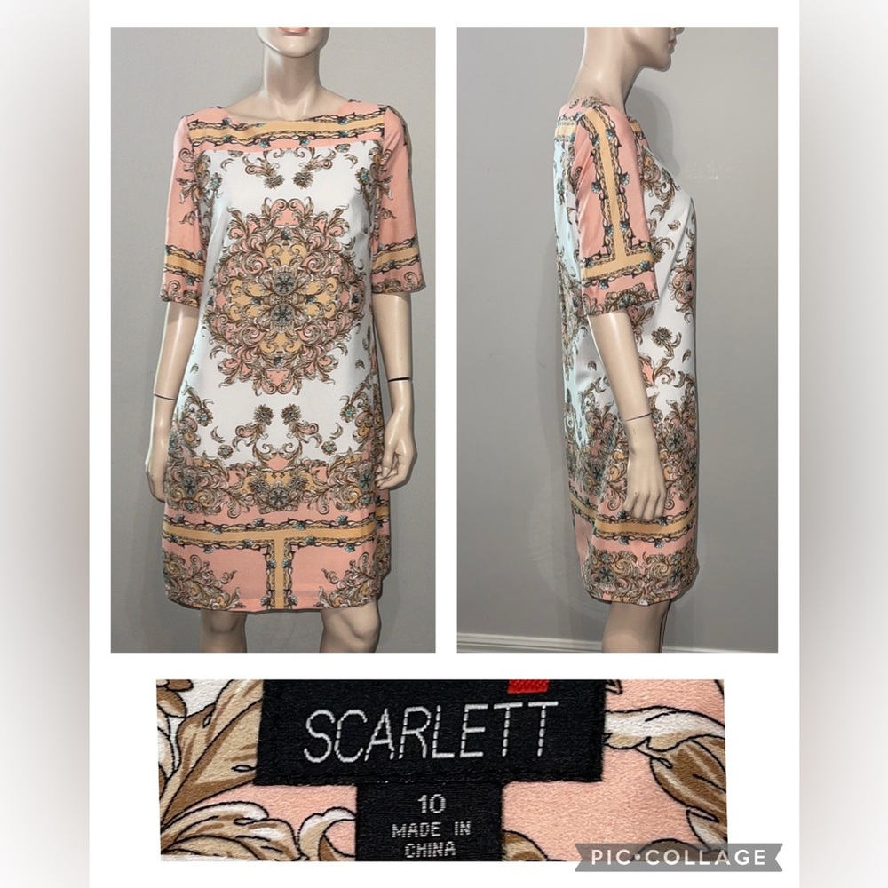 SCARLETT Paisley Print Shift Dress 10